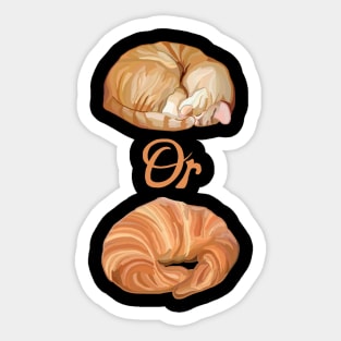 Cat or Croissant? Sticker